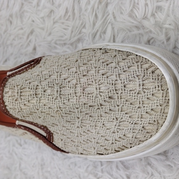 Keds Since 1916 Cream Crochet Fabric Upper Almond Toe Low Heel Slip On Sneaker - Picture 12 of 16